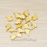 PD.926 // Flat Sparrow Bird Pendant, 2 Pc