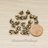 PD.928 // Mini 3D Elephant Pendant, 2 Pc