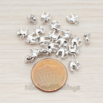 PD.928 // Mini 3D Elephant Pendant, 2 Pc