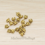 PD.928 // Mini 3D Elephant Pendant, 2 Pc