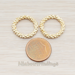 PD.932-03 // Round O Dotted Large Link Pendant, 2 Pc