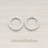 PD.932-03 // Round O Dotted Large Link Pendant, 2 Pc