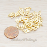 PD.932 // Mini Leaf Charm Pendant, 4 Pc