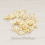 PD.932 // Mini Leaf Charm Pendant, 4 Pc