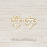 PD.935 // Small Diamond Pendant, 2 Pc