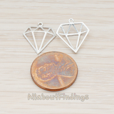 PD.935 // Small Diamond Pendant, 2 Pc