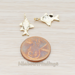 PD.939 // Cute Fish Crucian Carp Pendant, 2 Pc