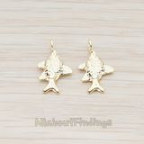 PD.939 // Cute Fish Crucian Carp Pendant, 2 Pc