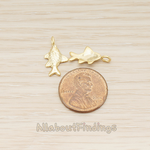 PD.939 // Cute Fish Crucian Carp Pendant, 2 Pc