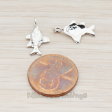 PD.939 // Cute Fish Crucian Carp Pendant, 2 Pc