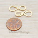 PD.940 // Cubic Zirconia Setting Infinity Pendant, 2 Pc
