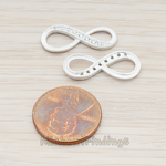 PD.940 // Cubic Zirconia Setting Infinity Pendant, 2 Pc