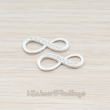 PD.940 // Cubic Zirconia Setting Infinity Pendant, 2 Pc