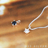 SPD.0067// 925 Silver Mini Cubic Star Pendant, 1pc / PO59