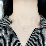 SPD.0070// 925 Silver Heart Cubic Pendant, 1pc / PO62
