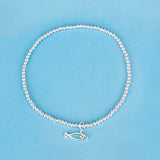 SPD.0071// 925 Silver Cubic Fish Pendant, 1pc / PO63