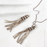 SPD.0120 / 925 Silver Antique Mini Bell Tassle Pendant, 1pc / PO102