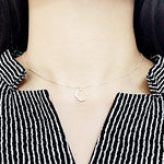 SPD.0129 / 925 Silver Cubic New Moon Pendant, 1pc / PO117