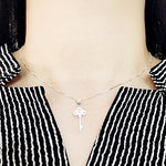 SPD.0132 / 925 Silver Cubic Clover Key Pendant, 1pc / PO120