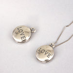 SPD.0138 / 925 Silver Antique Love Circle Pendant, 1pc / PO129