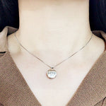 SPD.0138 / 925 Silver Antique Love Circle Pendant, 1pc / PO129
