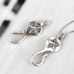 SPD.0176 / 925 Silver Antique Star Hook Pendant, 1pc / PO183