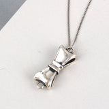 SPD.0180 / 925 Silver Antique Ribbon Connector Pendant, 1pc / PO187