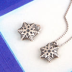 SPD.0187 / 925 Silver Antique Snowflake Cutting Pendant, 1pc / PO196