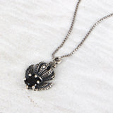 SPD.0188 / 925 Silver Antique Crown Cubic Pendant, 1pc / PO197
