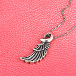 SPD.0189 / 925 Silver Antique Half Wing Pendant, 1pc / PO198