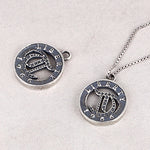 SPD.0190 / 925 Silver Antique Liberty Circle Pendant, 1pc / PO199