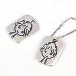SPD.0193 / 925 Silver Antique Boy Cutting Pendant, 1pc / PO205