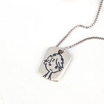SPD.0193 / 925 Silver Antique Boy Cutting Pendant, 1pc / PO205