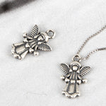 SPD.0195 / 925 Silver Antique Angel Heart Pendant, 1pc / PO208