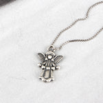SPD.0195 / 925 Silver Antique Angel Heart Pendant, 1pc / PO208