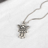 SPD.0195 / 925 Silver Antique Angel Heart Pendant, 1pc / PO208