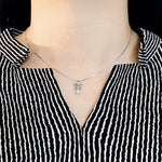 SPD.0195 / 925 Silver Antique Angel Heart Pendant, 1pc / PO208