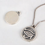 SPD.0199 / 925 Silver Antique Eye of Horus Pendant, 1pc / PO217
