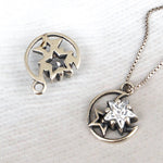 SPD.0202 / 925 Silver Antique Cubic Star Pendant, 1pc / PO220