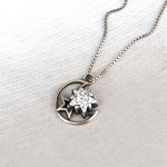 SPD.0202 / 925 Silver Antique Cubic Star Pendant, 1pc / PO220