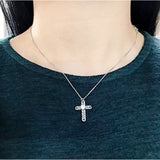 SPD.0203 / 925 Silver Antique Twist Cross Pendant, 1pc / PO222