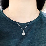 SPD.0207 / 925 Silver Antique Hand Mirror Pendant, 1pc / PO227