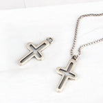 SPD.0209 / 925 Silver Antique Cross Frame Pendant, 1pc / PO234