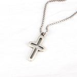 SPD.0209 / 925 Silver Antique Cross Frame Pendant, 1pc / PO234