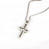 SPD.0209 / 925 Silver Antique Cross Frame Pendant, 1pc / PO234