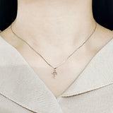 SPD.0209 / 925 Silver Antique Cross Frame Pendant, 1pc / PO234