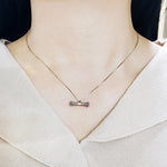 SPD.0211 / 925 Silver Antique Crown Pillar Pendant, 1pc / PO236