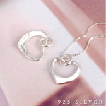 SPD.0246 / 925 Silver Heart Frame Pendant, 1pc / PO278