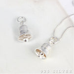 SPD.0247 / 925 Silver Mini Bell Pendant, 1pc / PO279