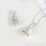SPD.0247 / 925 Silver Mini Bell Pendant, 1pc / PO279